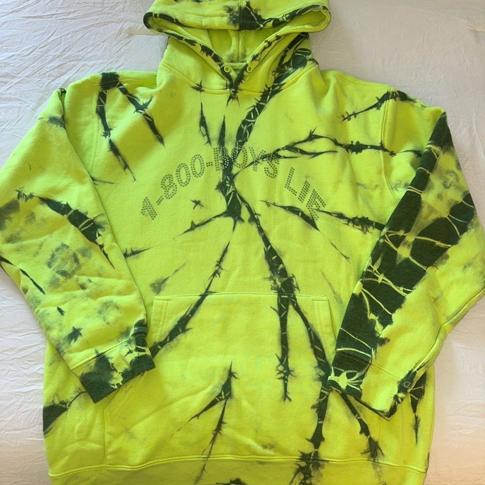Boys Lie Green Tie-Dye Hoodie